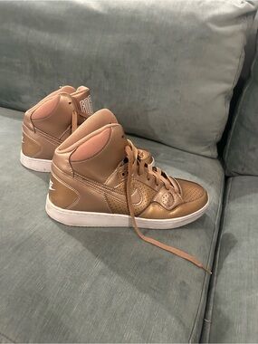Nike Women’s Metallic Rose Gold High-Top Sneakers
